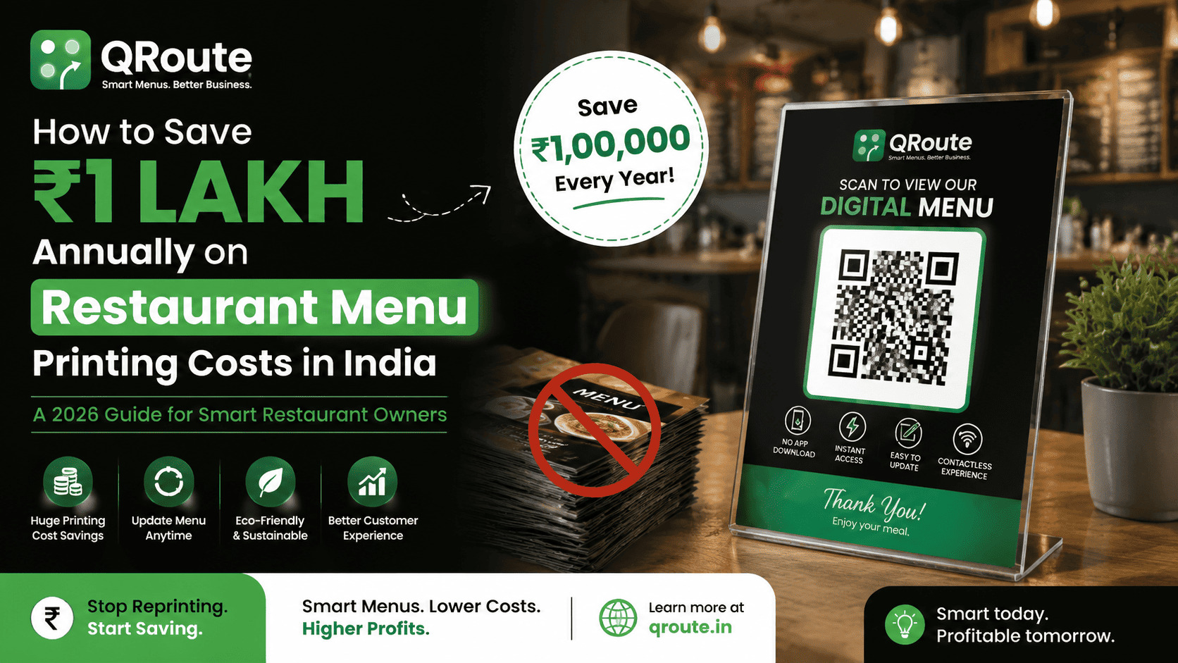 How to Save ₹1 Lakh Annually on Restaurant Menu Printing Costs in India: A Comprehensive 2026 Guide